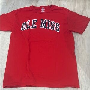 Ole Miss Red T-Shirt Size Small